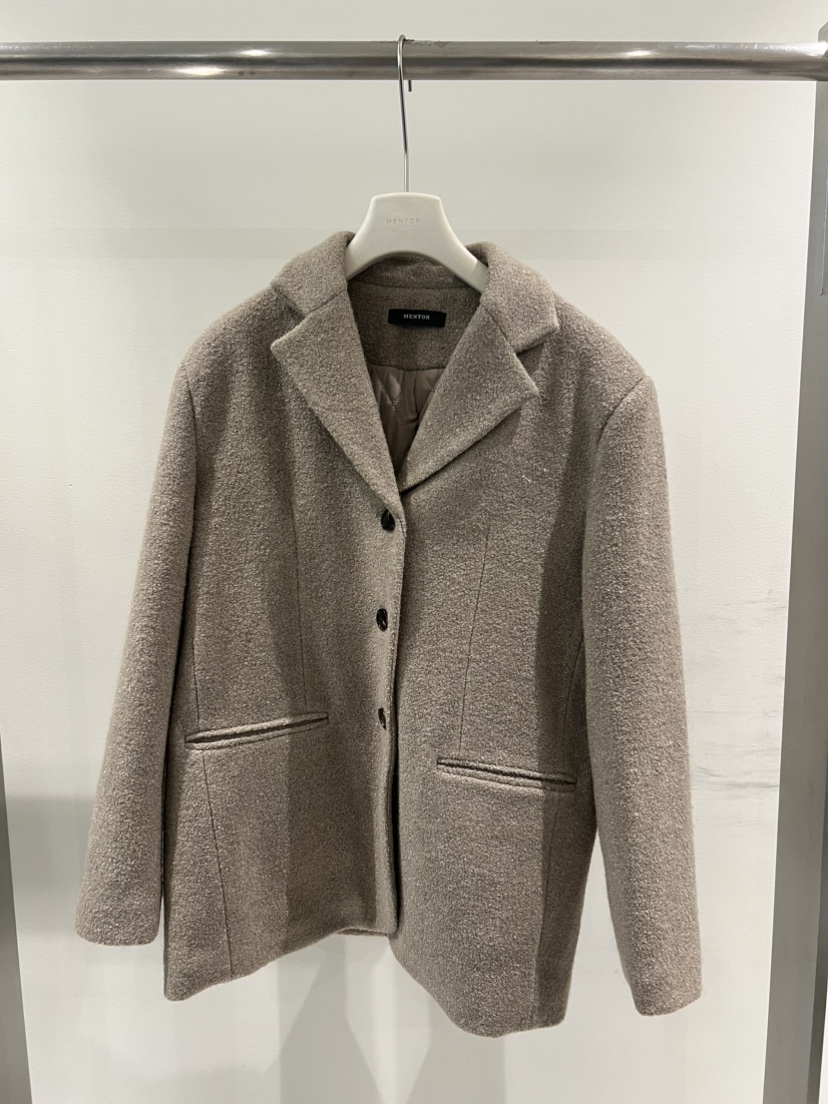 MENTOR東大門㊣代購女裝新款25秋冬職業人氣休閑時尚推薦夾克MENTOR夾克圖色3