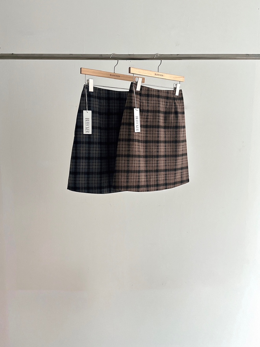 BLEECKER東大門㊣直郵女裝新品人氣25秋冬休閑半身裙中短裙BLEECKER半身裙/中短裙