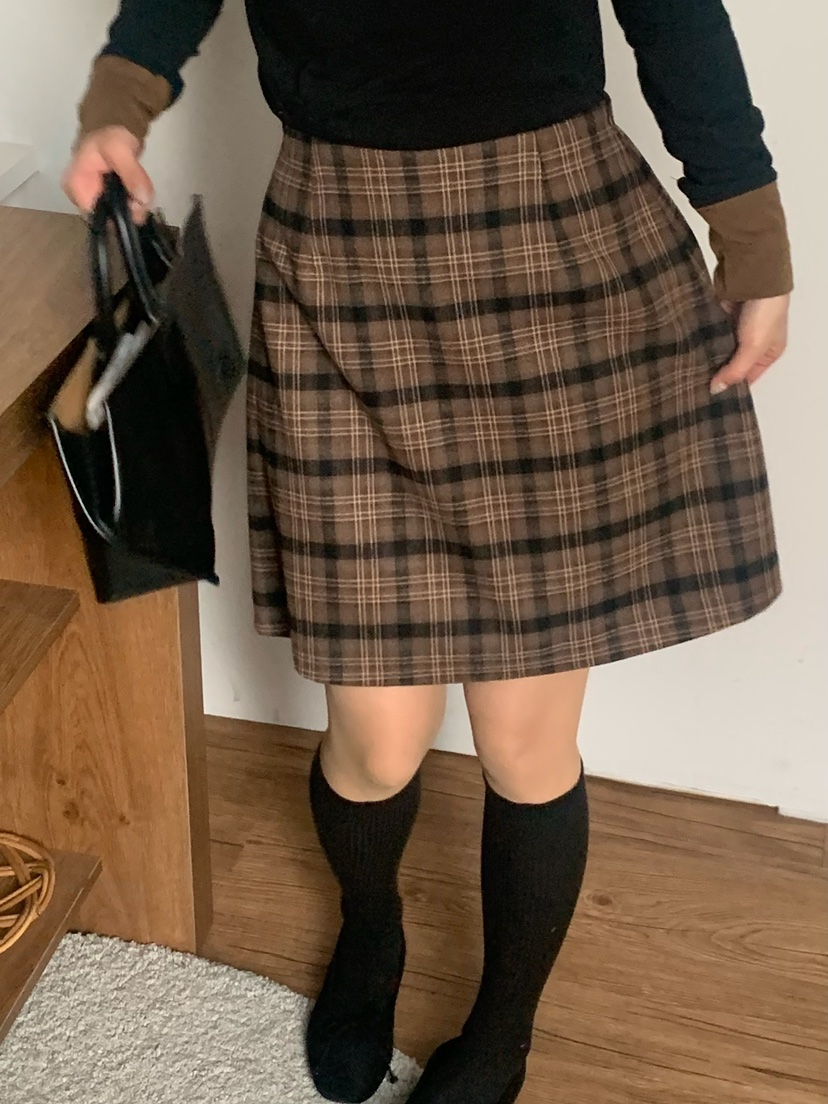 BLEECKER東大門㊣直郵女裝新品人氣25秋冬休閑半身裙中短裙BLEECKER半身裙/中短裙