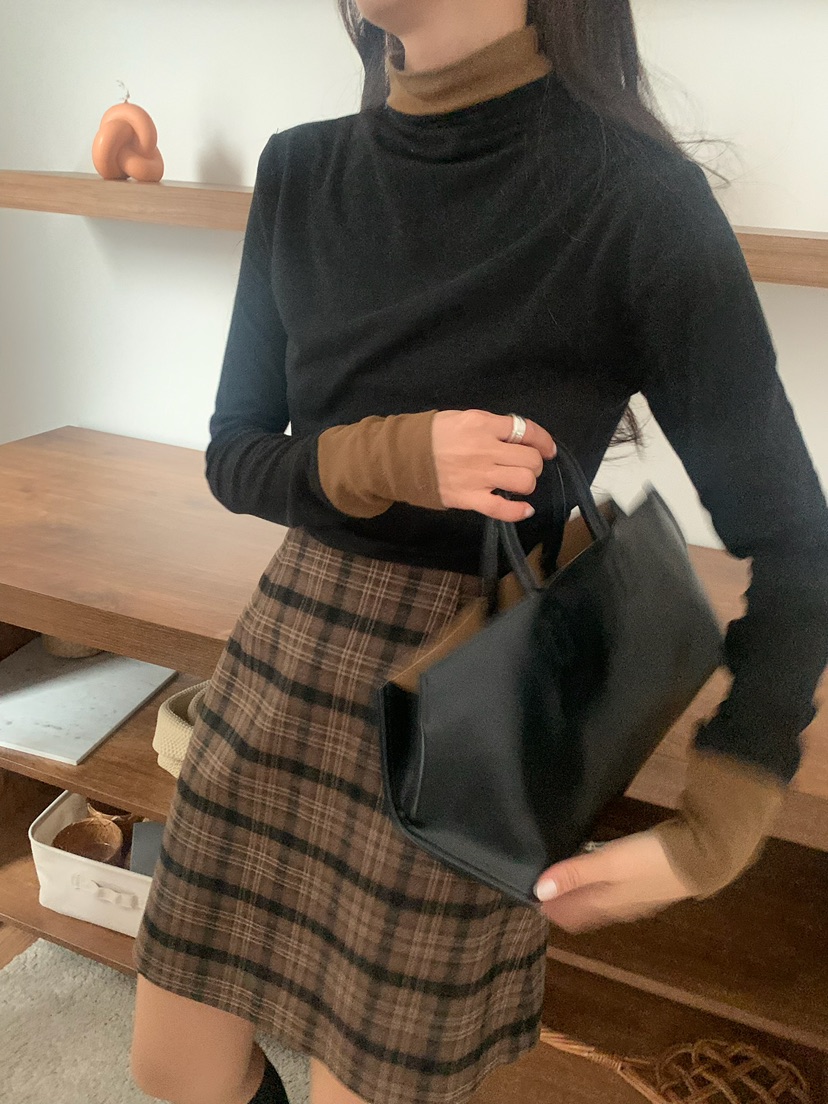 BLEECKER東大門㊣直郵女裝新品人氣25秋冬休閑半身裙中短裙BLEECKER半身裙/中短裙