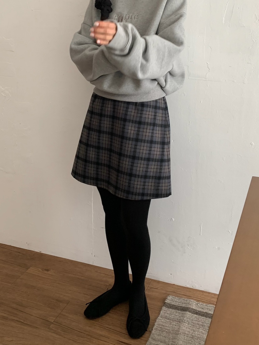 BLEECKER東大門㊣直郵女裝新品人氣25秋冬休閑半身裙中短裙BLEECKER半身裙/中短裙