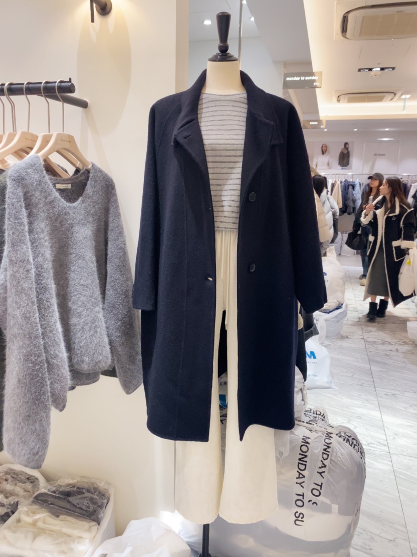 LOVE ROSIE韓國直郵㊣女士新款熱賣推薦中長款大衣Sale手工LOVE ROSIE中長款大衣