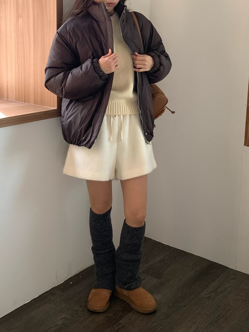 BLEECKER韓國直郵㊣女裝新款職業人氣熱賣推薦短款羽絨服褶皺BLEECKER短款羽絨服