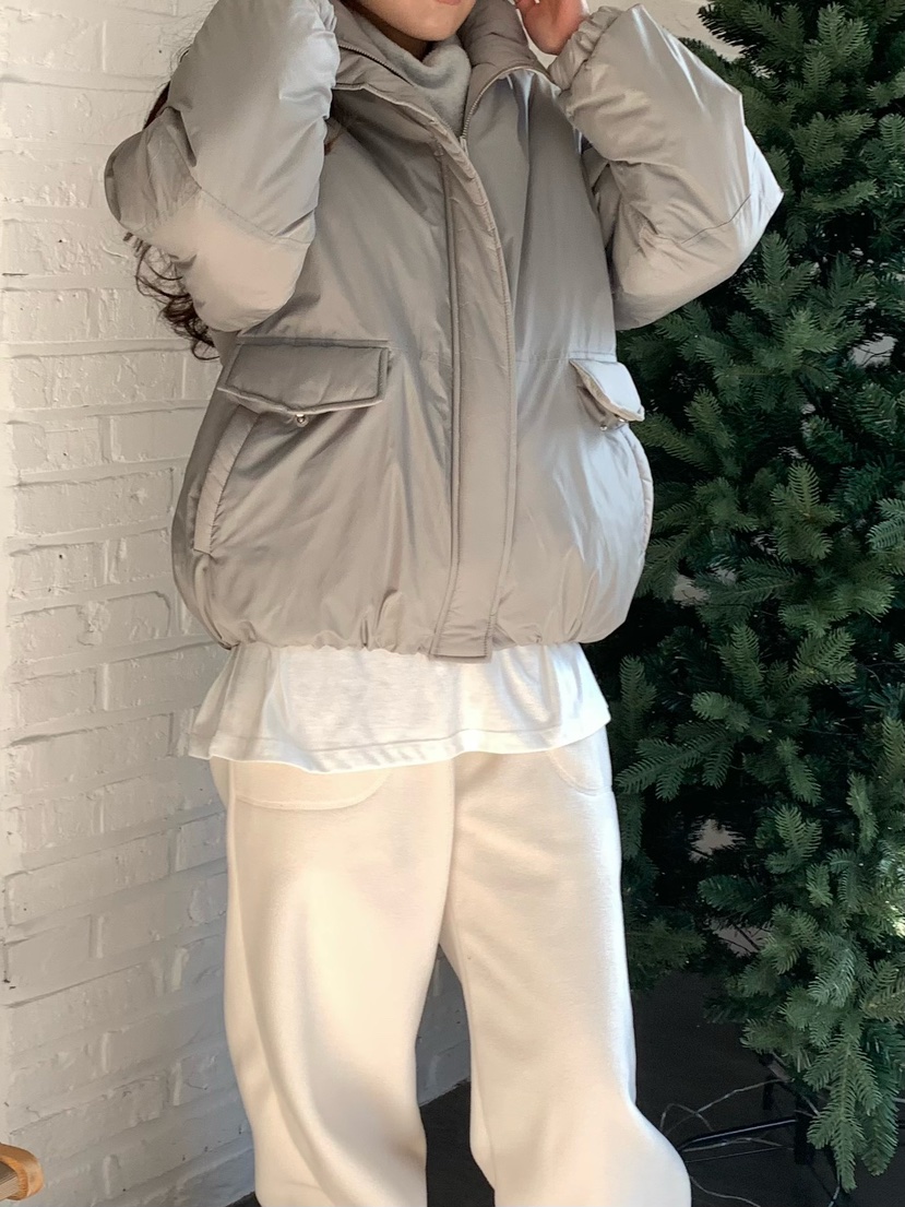 BLEECKER韓國直郵㊣女裝新款職業人氣熱賣推薦短款羽絨服褶皺BLEECKER短款羽絨服