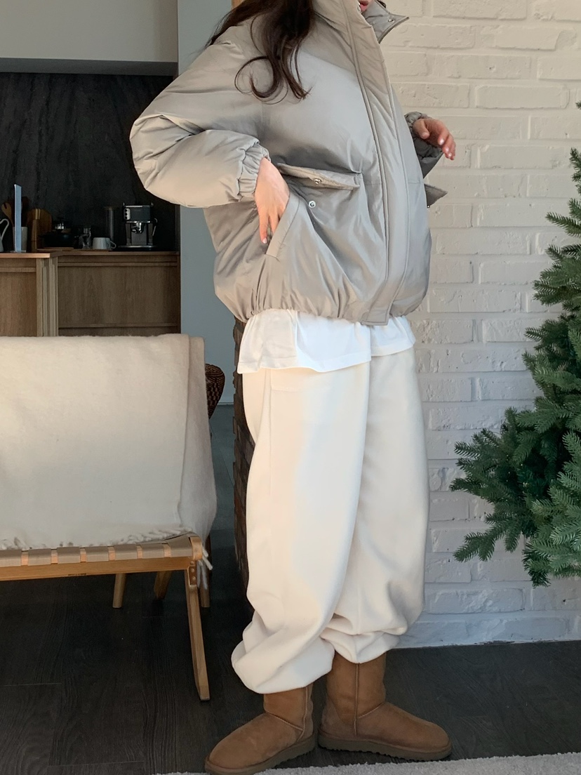 BLEECKER韓國直郵㊣女裝新款職業人氣熱賣推薦短款羽絨服褶皺BLEECKER短款羽絨服