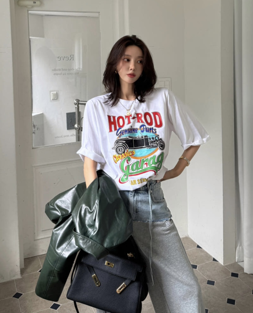 JENNY 1976韓國代購㊣女士新款推薦人氣熱賣休閑職業時尚T恤JENNY 1976T恤