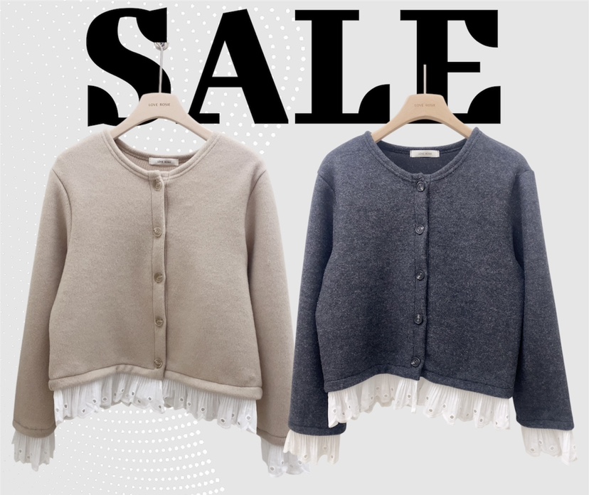 LOVE ROSIE東大門㊣代購女裝新品推薦襯衫蕾絲衫Sale蕾絲開衫LOVE ROSIE襯衫/蕾絲衫