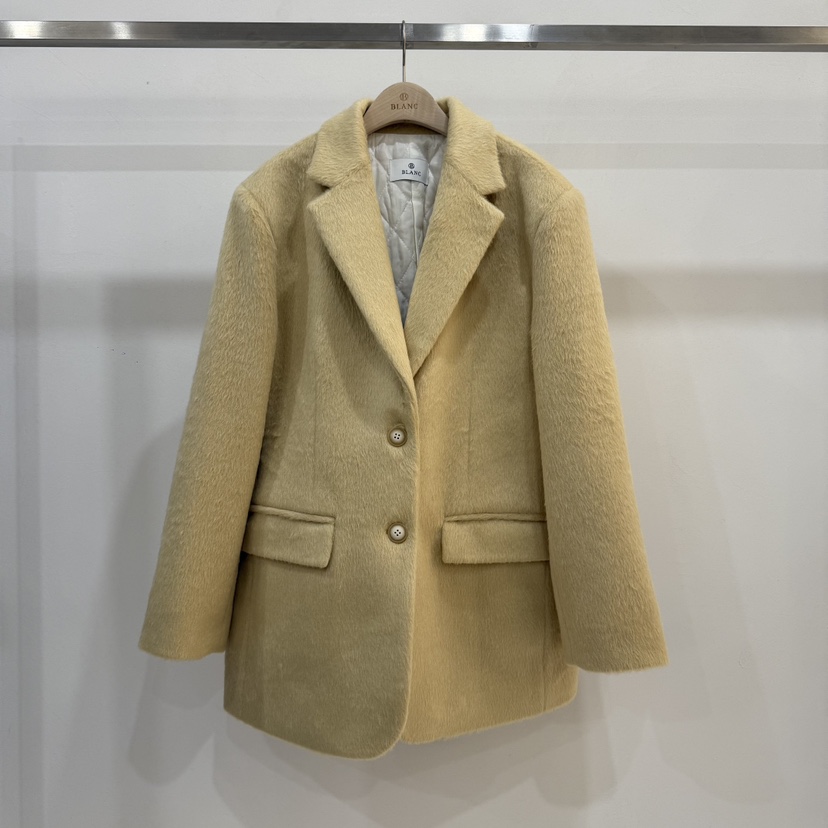 BLANC-A韓國直郵㊣女裝新款真品人氣熱賣時尚休閑夾克羊駝BLANC-A夾克圖色2