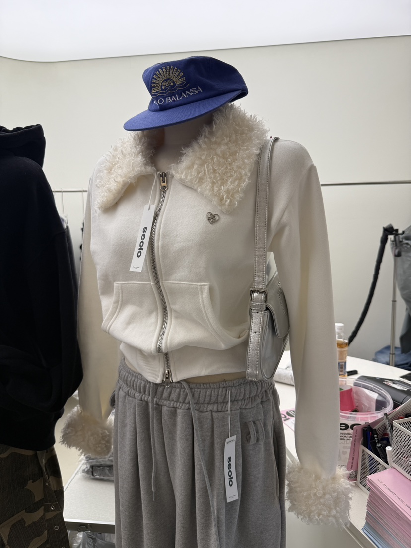 SEOLO韓國直郵㊣女裝新款時尚人氣休閑真品職業熱賣夾克拉鏈Seolo seoul夾克