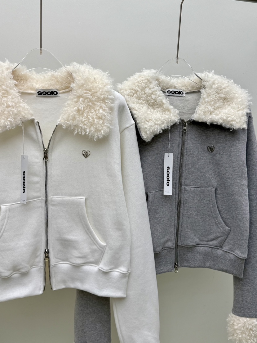 SEOLO韓國直郵㊣女裝新款時尚人氣休閑真品職業熱賣夾克拉鏈Seolo seoul夾克