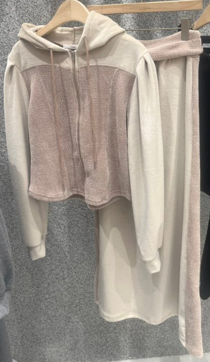 UNA/THE MAY東大門㊣代購女裝新款人氣推薦熱賣套裝套裝絨THEMAY/UNA套裝圖色1