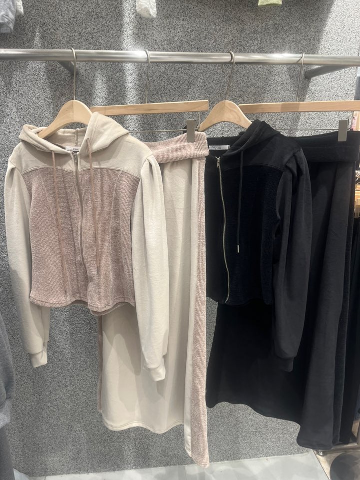 UNA/THE MAY東大門㊣代購女裝新款人氣推薦熱賣套裝套裝絨THEMAY/UNA套裝圖色2左二色