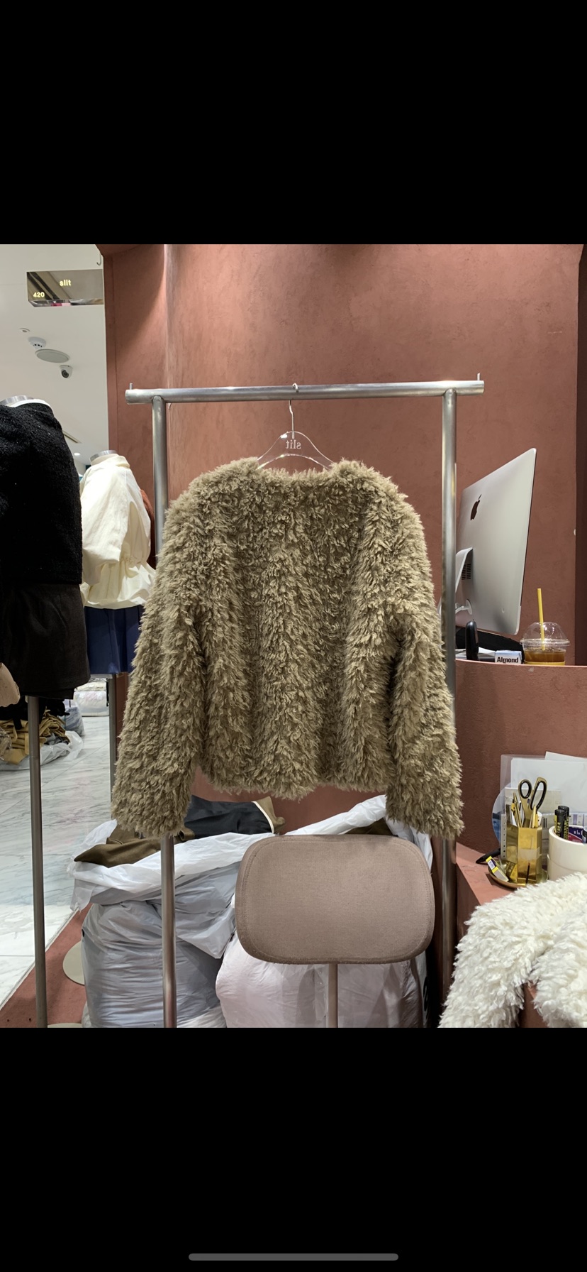 SLIT韓國直郵㊣女士新款推薦熱賣25秋冬時尚真品休閑短款大衣SLIT短款大衣