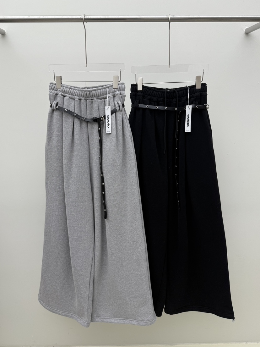 SEOLO東大門㊣代購女裝新品真品人氣休閑熱賣休閑褲套裝腰帶Seolo seoul休閑褲