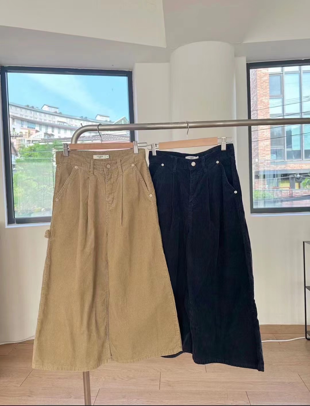 FORMSTUDIO韓國代購㊣女士新款25秋冬推薦真品時尚休閑褲SaleFORMSTUDIO休閑褲圖色2左二色