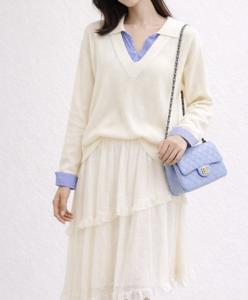 CORAL東大門㊣實拍女士新品職業推薦休閑25秋冬時尚熱賣針織衫CORAL針織衫