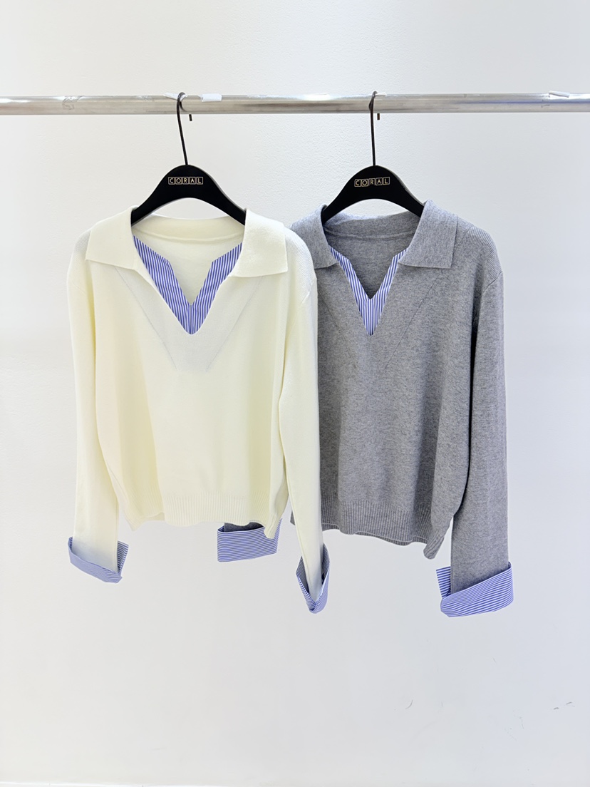 CORAL東大門㊣實拍女士新品職業推薦休閑25秋冬時尚熱賣針織衫CORAL針織衫