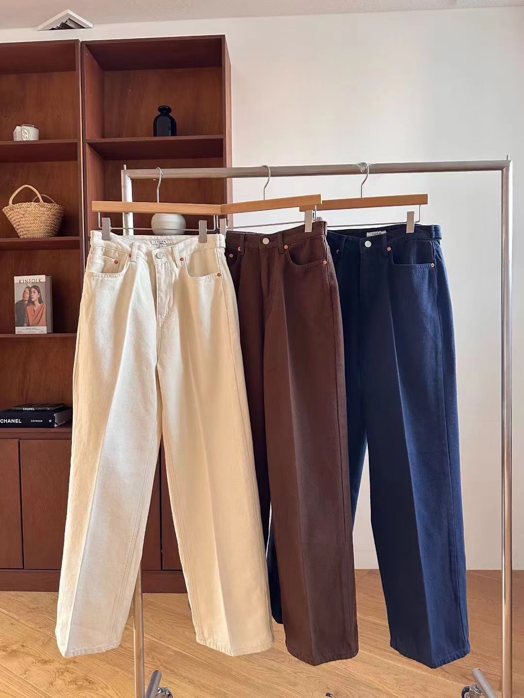 FORMSTUDIO韓國代購㊣女裝新品職業時尚真品休閑褲Sale人字紋FORMSTUDIO休閑褲圖色3左一色