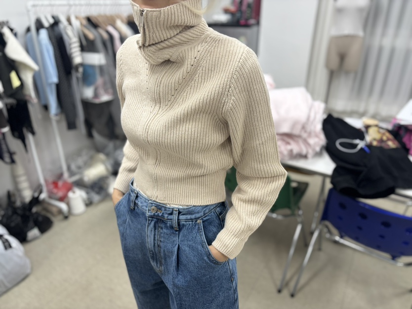 AWESOME-L東大門㊣實拍女士新款職業人氣真品時尚25秋冬針織衫AWESOME-L針織衫