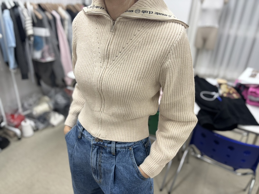 AWESOME-L東大門㊣實拍女士新款職業人氣真品時尚25秋冬針織衫AWESOME-L針織衫圖色1