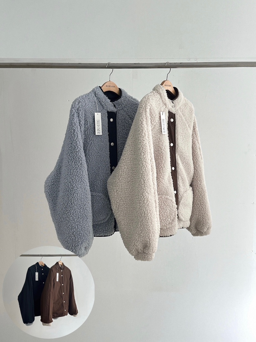 BLEECKER東大門㊣實拍女裝新品人氣推薦熱賣休閑夾克兩面可穿BLEECKER夾克