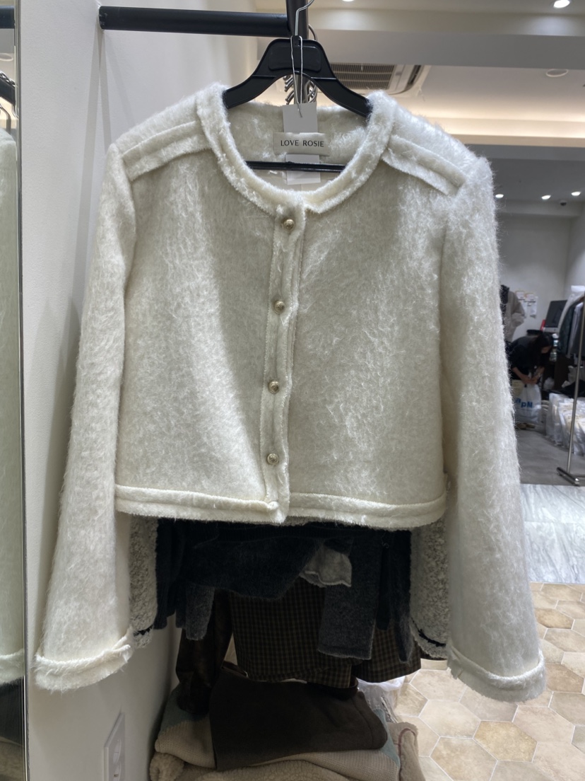 LOVE ROSIE東大門㊣實拍女士新品真品推薦25秋冬夾克Sale羊毛LOVE ROSIE夾克圖色1