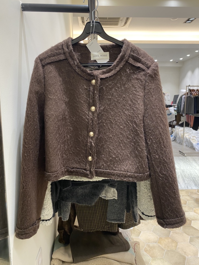 LOVE ROSIE東大門㊣實拍女士新品真品推薦25秋冬夾克Sale羊毛LOVE ROSIE夾克圖色2