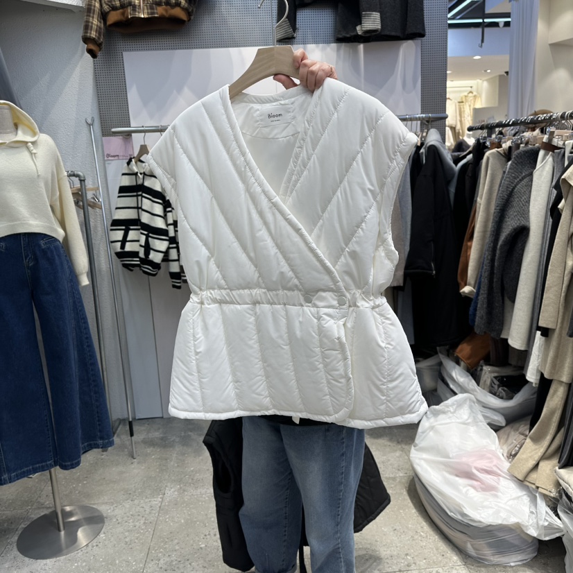 BLOOM韓國代購㊣女士新款25秋冬人氣休閑推薦職業熱賣真品馬甲BLOOM-Q馬甲圖色1
