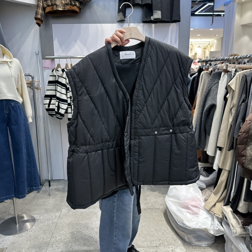 BLOOM韓國代購㊣女士新款25秋冬人氣休閑推薦職業熱賣真品馬甲BLOOM-Q馬甲圖色2