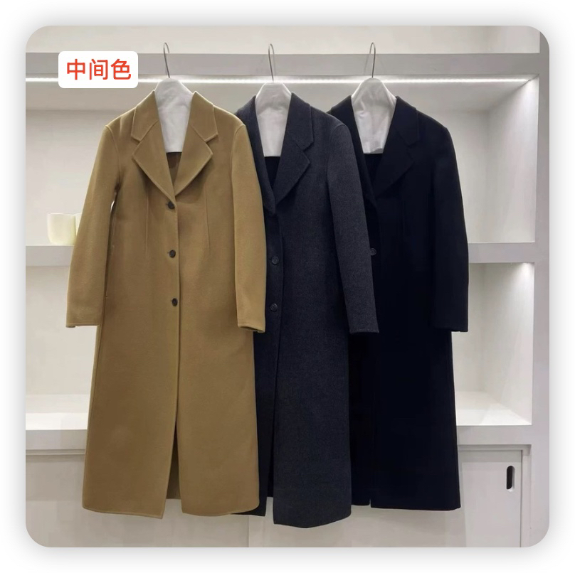 RIVER東大門㊣直郵女裝新品休閑熱賣真品人氣中長款大衣打折WATER/RIVER中長款大衣圖色2左二色