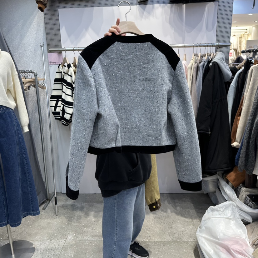 BLOOM東大門㊣直郵女裝新款時尚休閑25秋冬真品職業人氣夾克BLOOM-Q夾克