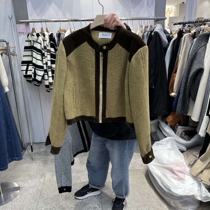 BLOOM東大門㊣直郵女裝新款時尚休閑25秋冬真品職業人氣夾克BLOOM-Q夾克圖色1