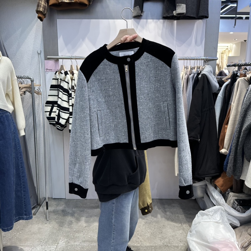 BLOOM東大門㊣直郵女裝新款時尚休閑25秋冬真品職業人氣夾克BLOOM-Q夾克圖色2