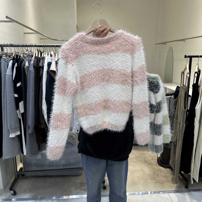 BLOOM東大門㊣實拍女裝新款推薦人氣真品25秋冬熱賣休閑針織衫BLOOM-Q針織衫