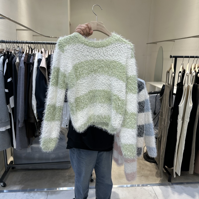 BLOOM東大門㊣實拍女裝新款推薦人氣真品25秋冬熱賣休閑針織衫BLOOM-Q針織衫圖色2