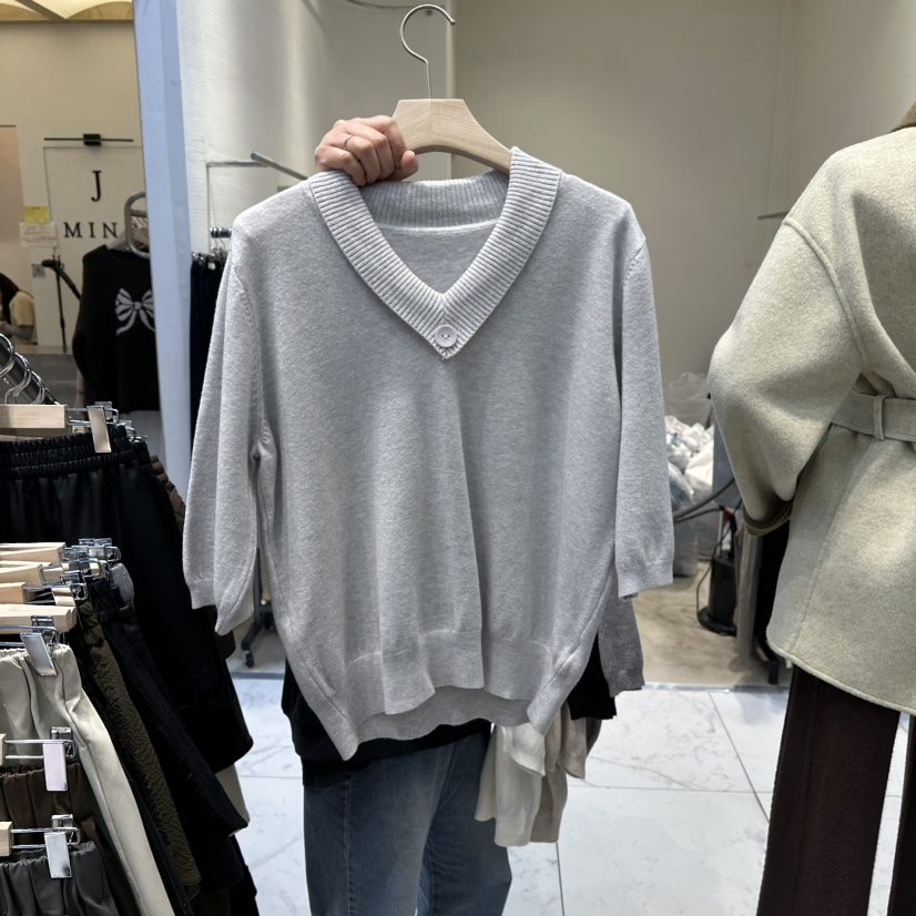 BLOOM韓國代購㊣女士新款熱賣休閑真品職業25秋冬推薦針織衫BLOOM-Q針織衫圖色3