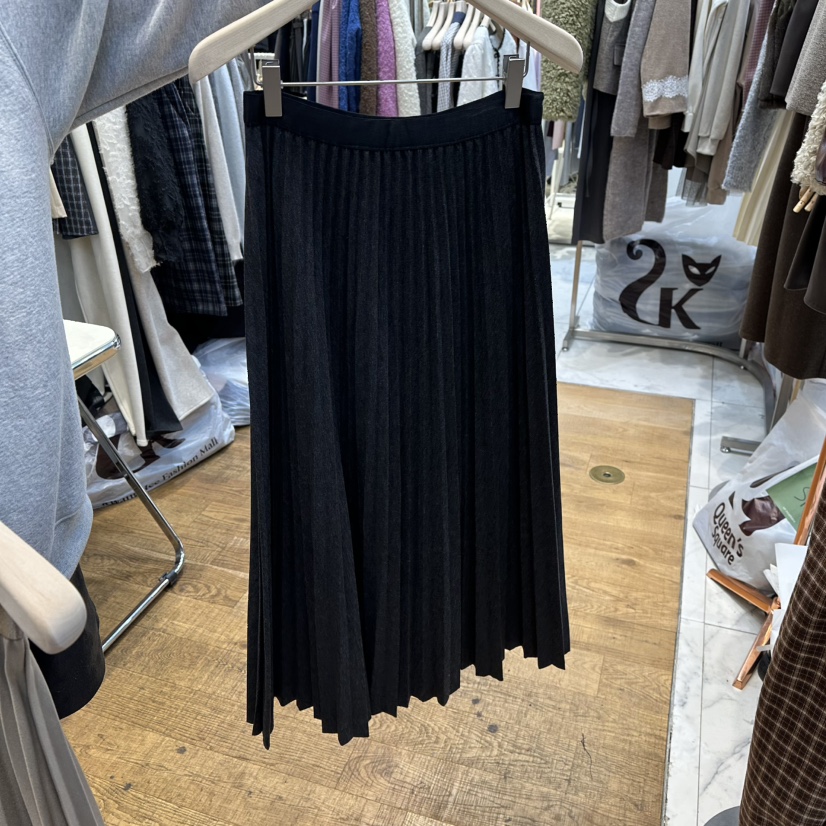 THE MOST-Q韓國直郵㊣女裝新品休閑職業25秋冬時尚長裙褶皺THE MOST長裙