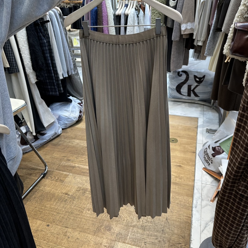 THE MOST-Q韓國直郵㊣女裝新品休閑職業25秋冬時尚長裙褶皺THE MOST長裙圖色2