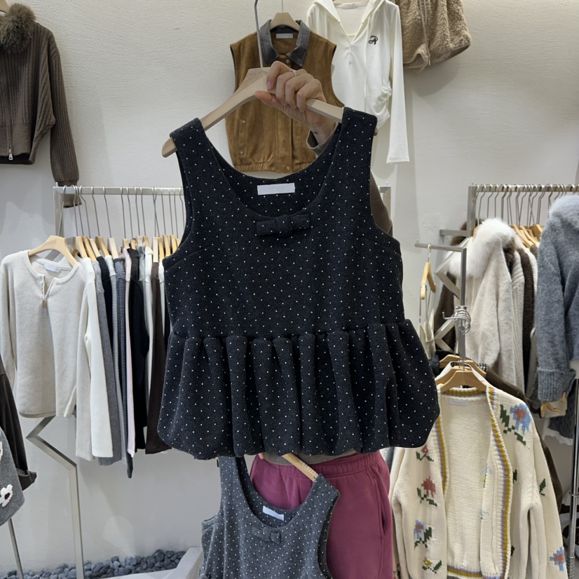 HIPTIQUE東大門㊣實拍女士新品推薦熱賣人氣25秋冬吊帶背心HIPTIQUE吊帶/背心圖色2