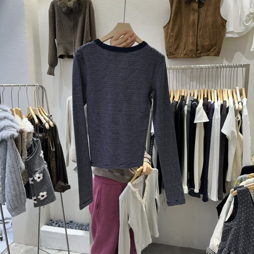 HIPTIQUE東大門㊣直郵女裝新品真品人氣職業時尚長袖T恤紐扣HIPTIQUE長袖T恤