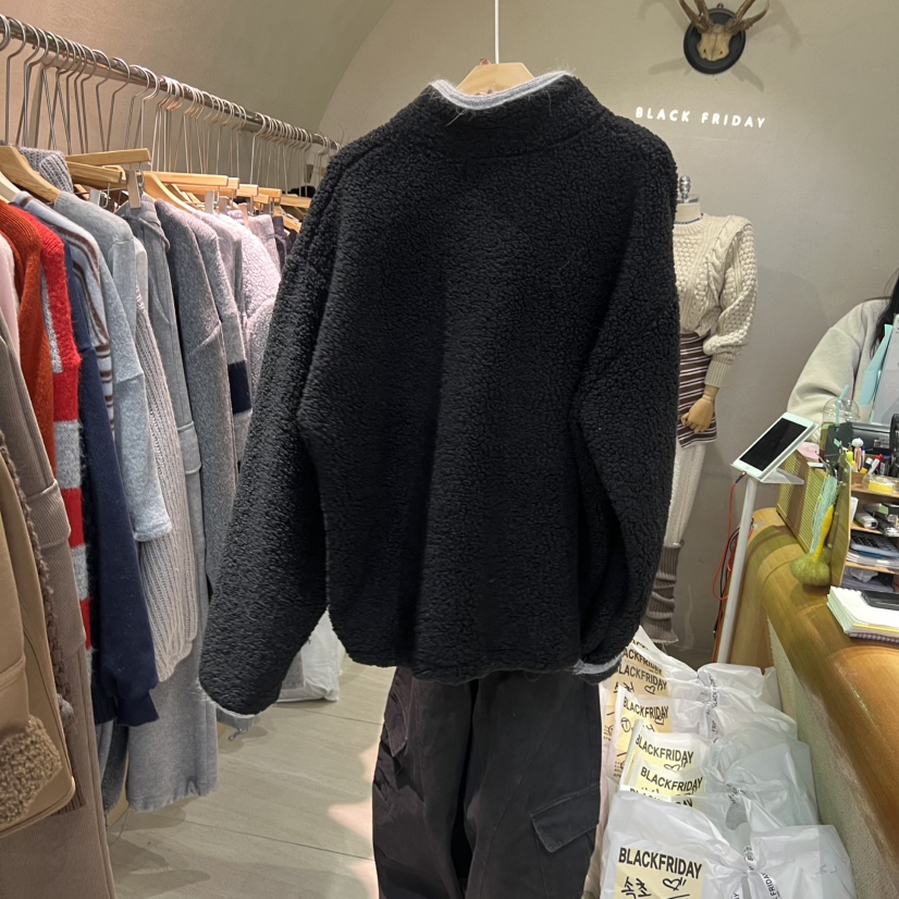BLACKFRIDAY東大門㊣實拍女裝新款休閑職業時尚真品25秋冬衛衣BLACK FRIDAY衛衣