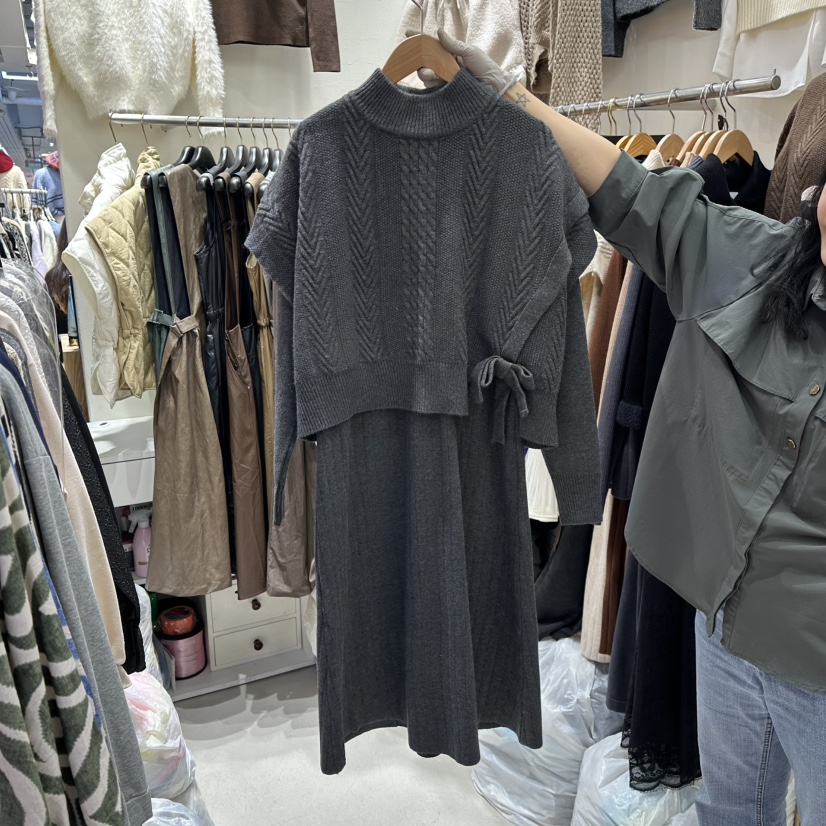 BIKINI東大門㊣代購女士新品人氣真品休閑職業熱賣推薦連衣裙BIKINI連衣裙圖色2