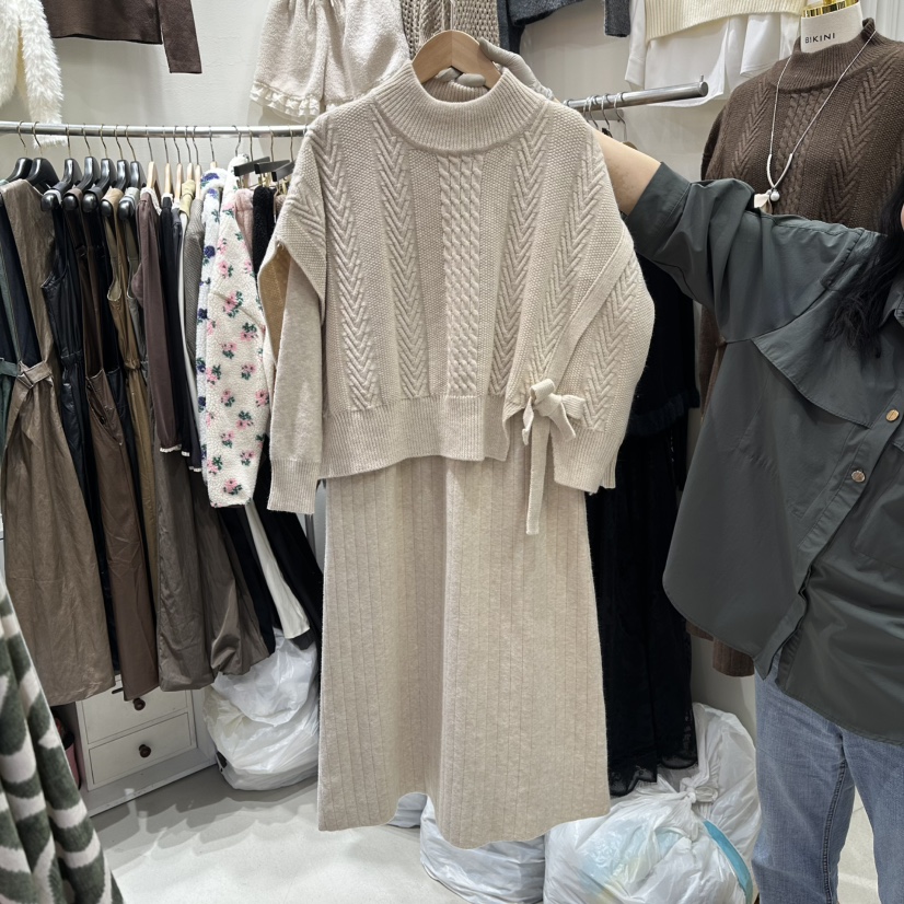 BIKINI東大門㊣代購女士新品人氣真品休閑職業熱賣推薦連衣裙BIKINI連衣裙圖色3