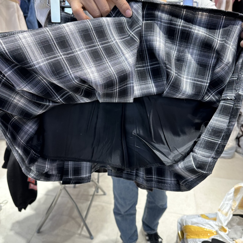 K STORY東大門㊣代購女士新品人氣熱賣時尚職業25秋冬短裙格子K STORY短裙