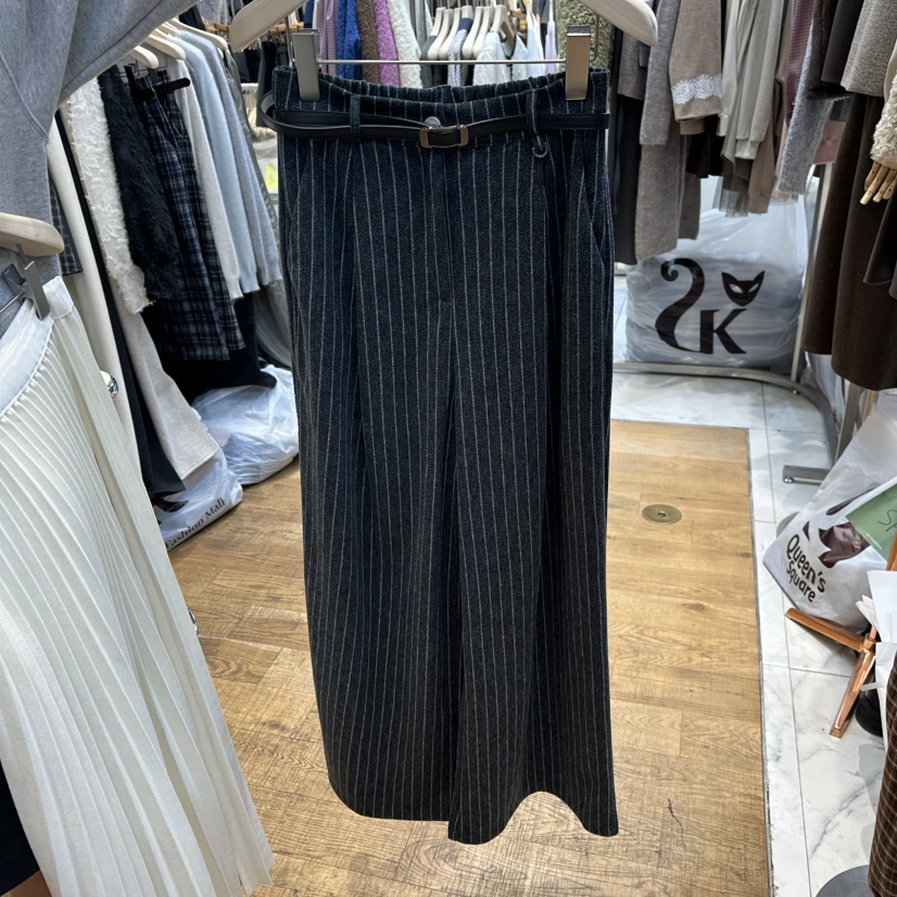 THE MOST-Q東大門㊣代購女士新品25秋冬休閑休閑褲不含腰帶THE MOST休閑褲圖色2