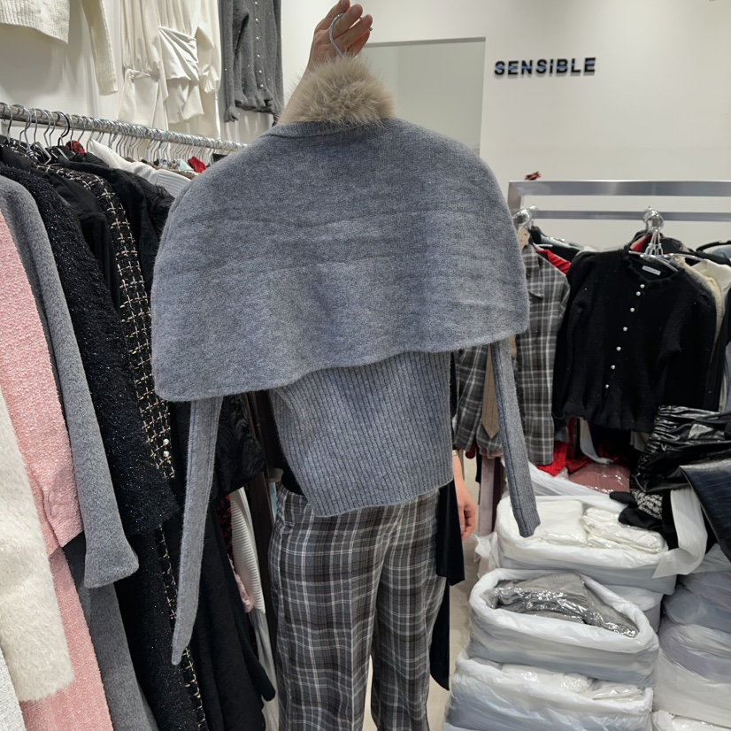 SENSIBLE-S東大門㊣代購女裝新款真品25秋冬套裝三件套斗篷SENSIBLE套裝