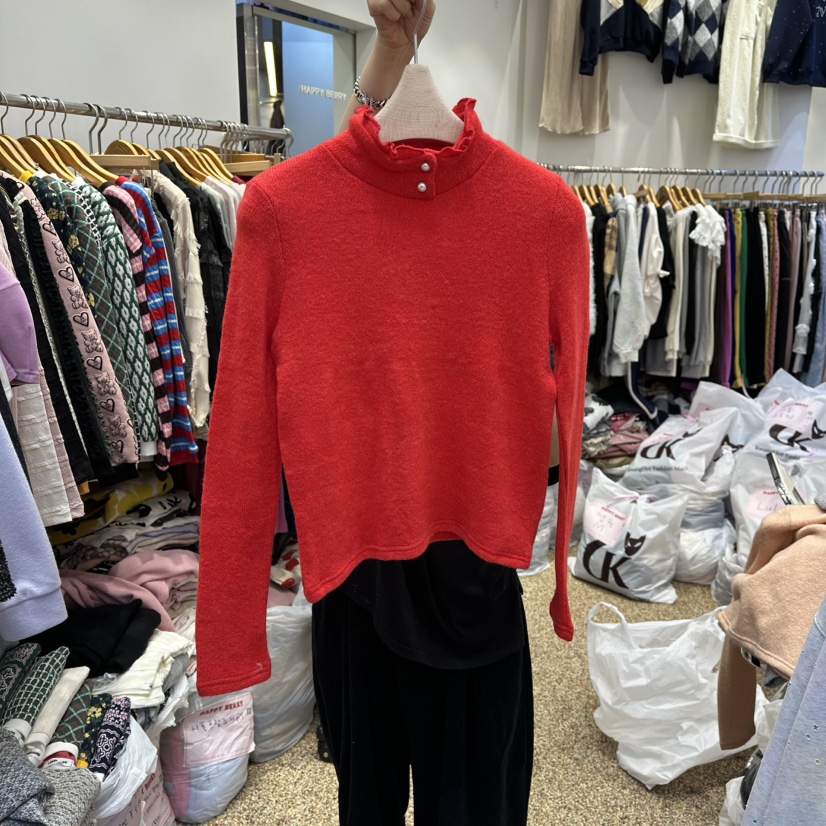 HAPPYBERRY東大門㊣代購女士新款25秋冬熱賣時尚人氣休閑T恤HAPPYBERRYT恤圖色2