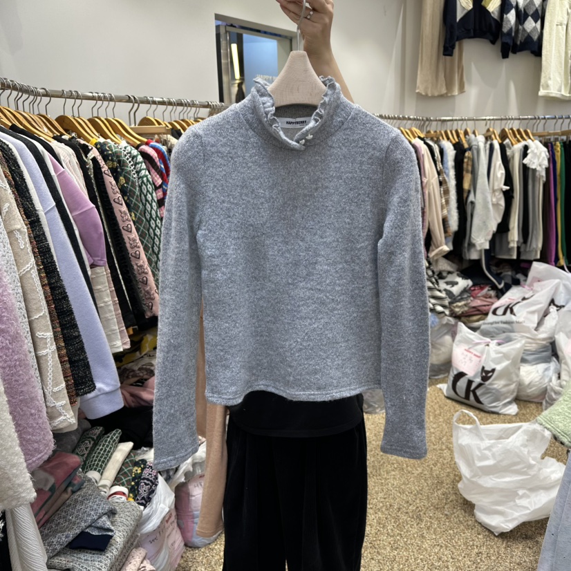 HAPPYBERRY東大門㊣代購女士新款25秋冬熱賣時尚人氣休閑T恤HAPPYBERRYT恤圖色3