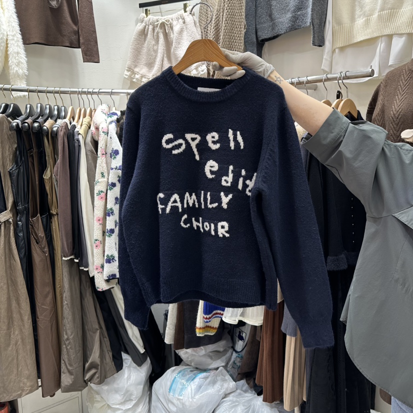 BIKINI東大門㊣代購女裝新品25秋冬真品熱賣職業人氣針織衫BIKINI針織衫圖色2