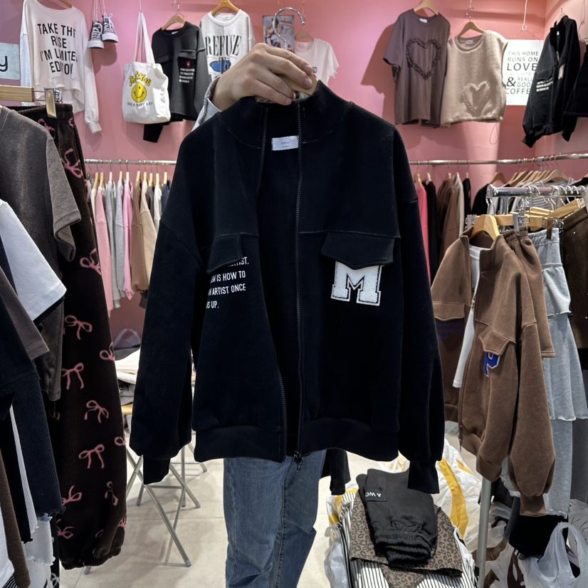 K STORY東大門㊣實拍女士新品時尚休閑人氣熱賣職業夾克加絨K STORY夾克圖色2